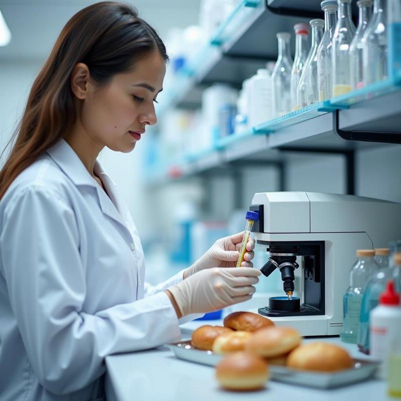 Kiểm nghiệm bún tươi bằng các phương pháp phân tích hiện đại tại phòng lab