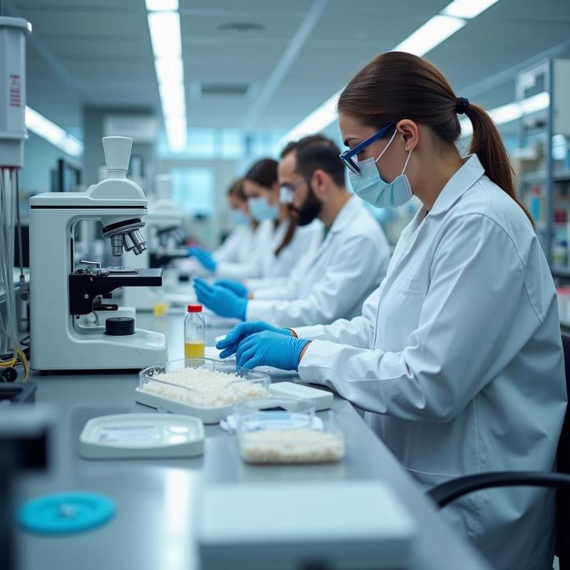 Hình ảnh phòng thí nghiệm kiểm nghiệm chất lượng đường trắng chuyên nghiệp tại Newcenlab