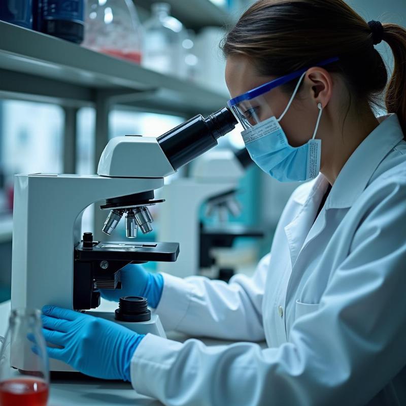 Chuyen gia thuc hien phan tich cac chi tieu ly hoa vi sinh cua sua chua tai phong lab