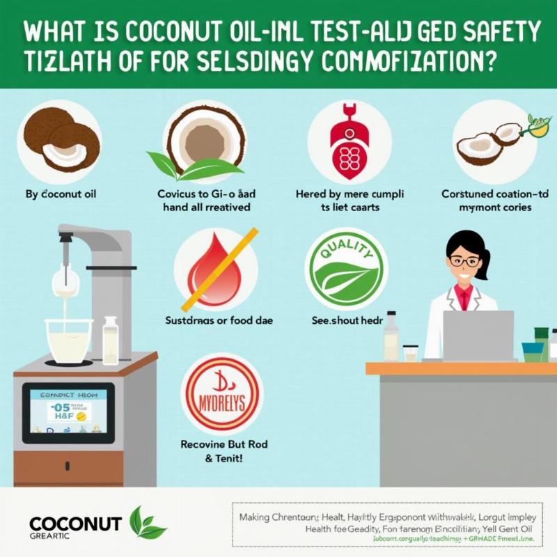 Hình ảnh minh họa tầm quan trọng của việc kiểm nghiệm dầu dừa đối với an toàn thực phẩm và tuân thủ pháp luật
