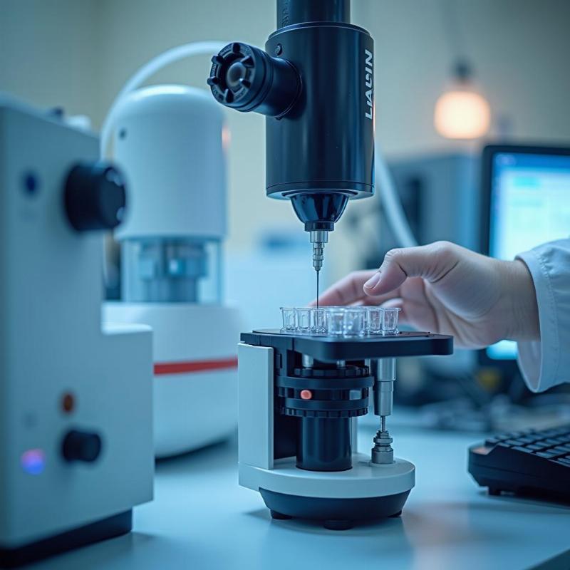 Minh họa thiết bị hiện đại dùng để kiểm nghiệm các chỉ tiêu chất lượng nước khoáng tại Newcenlab.